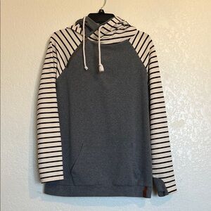 Ampersand Ave. Double Hood Sweatshirt Hoodie - Large